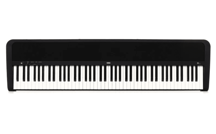 Korg B2 Digital Piano in black.