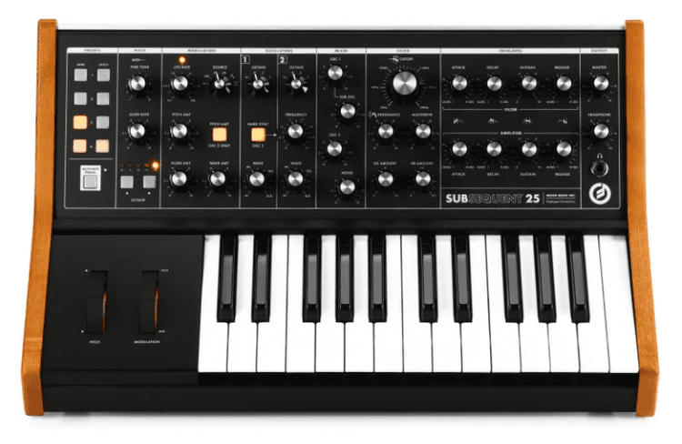 Moog Subsequent 25 Synthesizer.